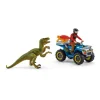 Schleich Fuite Sur Quad Face Au Vélociraptor Dinosaurs 5