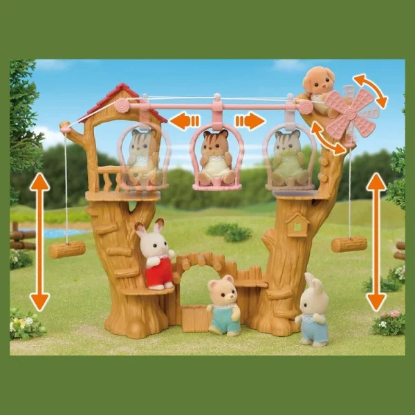 Epoch D’Enfance 5452 – La Tyrolienne Des Bébés – Sylvanian Families 7