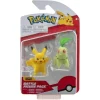 BANDAI Pokémon – Pack De 2 Figurines Germignon Et Pikachu 8