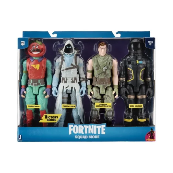 JAZWARES Pack De 4 Figurines 30 Cm Victory Series Squad Mode Fortnite 4