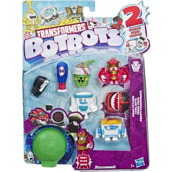 HASBRO Pack 8 Figurines Transformers Botbots 1 4