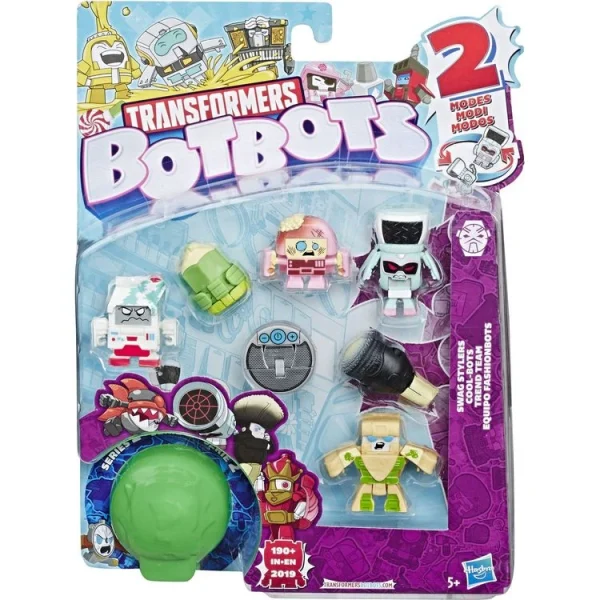 HASBRO Pack 8 Figurines Transformers Botbots 1 5