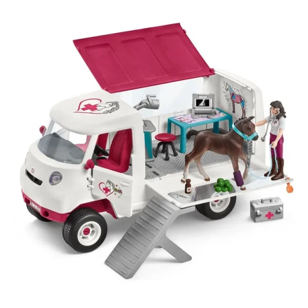 Schleich VETERINAIRE MOBILE AVEC POULAIN HANOVRIEN 3