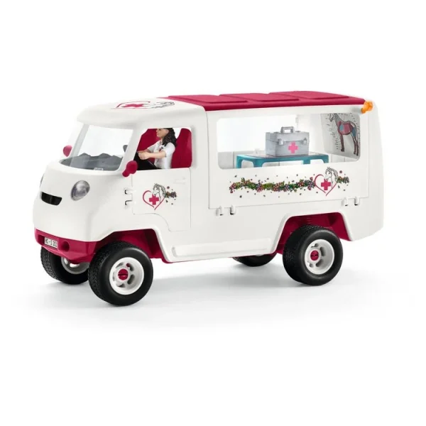 Schleich VETERINAIRE MOBILE AVEC POULAIN HANOVRIEN 4