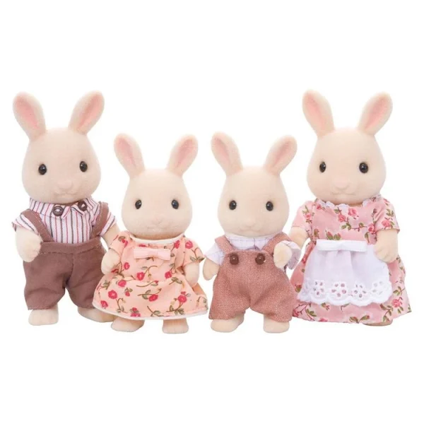 Epoch D’Enfance 4108 – Famille Lapin Crème – Sylvanian Families 1