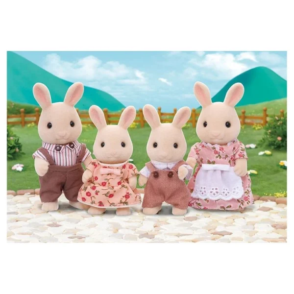 Epoch D’Enfance 4108 – Famille Lapin Crème – Sylvanian Families 4
