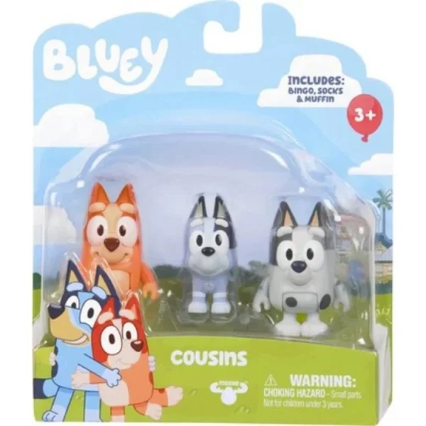 MOOSE TOYS Figurines X2 Bluey 13 Cm 3