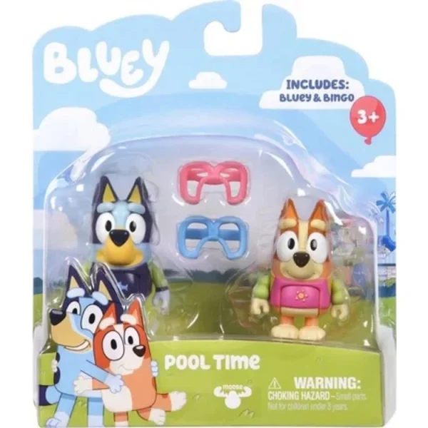 MOOSE TOYS Figurines X2 Bluey 13 Cm 4