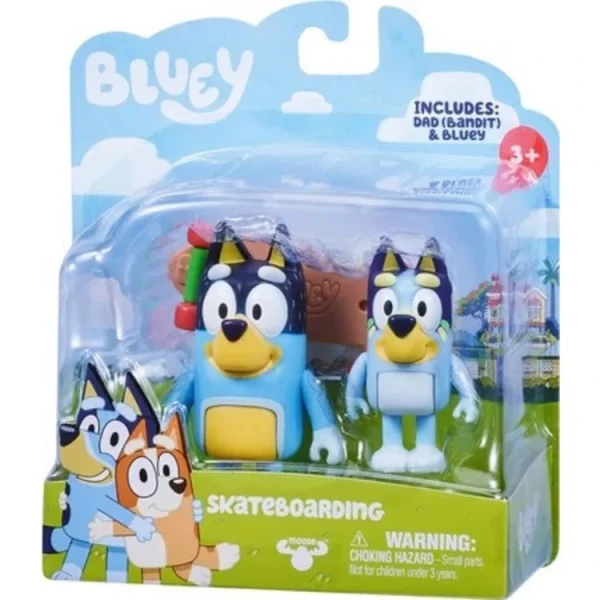 MOOSE TOYS Figurines X2 Bluey 13 Cm 5