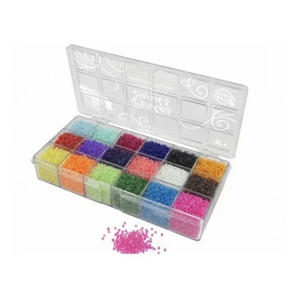 BUKI Boite De Perles Transparentes 3