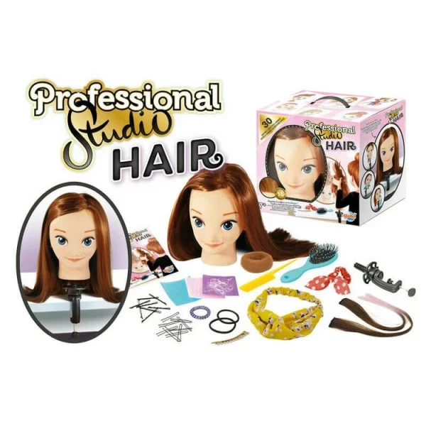 BUKI Professional Studio Hair Tête à Coiffer Avec étau 3