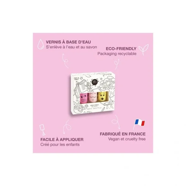 Nailmatic Coffret 3 Vernis A L Eau Dolly, Bella, Lulu 3