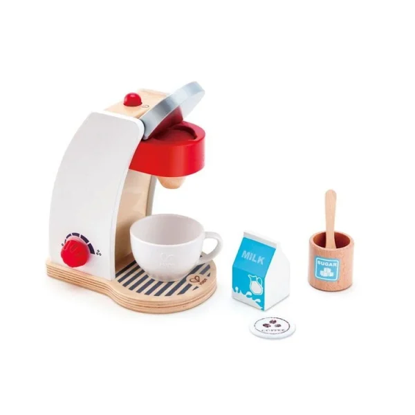 Hape Machine à Café En Bois Blanche 1