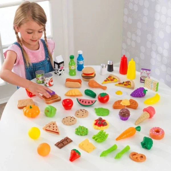 Kidkraft Ensemble Dinette Aliments Gourmands 65 Pièces 5