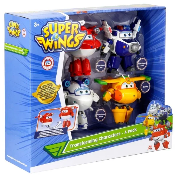 Auldey Figurines X4 Super Wings Transforming 3