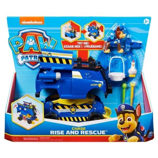 SPIN MASTER Véhicule + Figurine CHASE Rise & Rescue Pat Patrouille 1