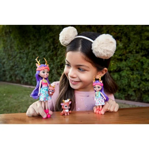 Enchantimals Mini-poupée Enchantimals – Danessa Biche Et Petit Soeur 6